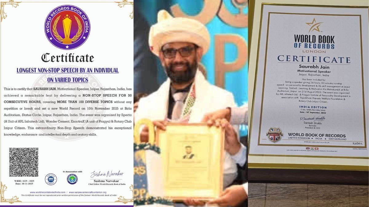 Saurabh Jain Makes a World Record