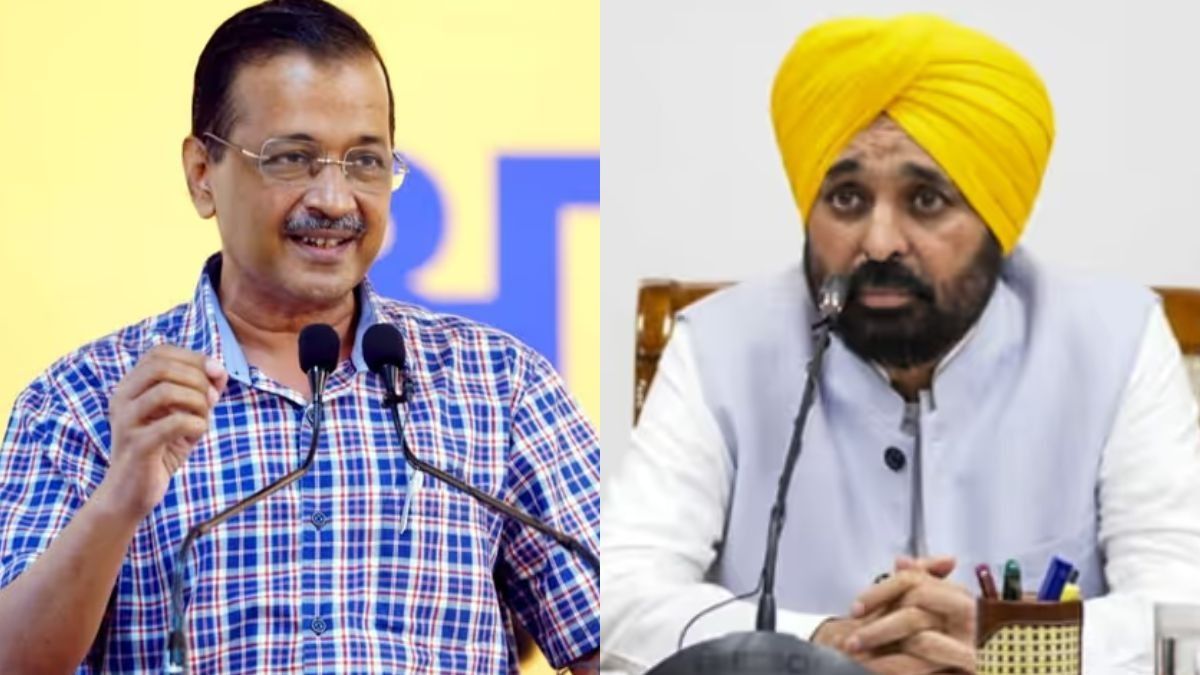 Arvind Kejriwal and Bhagwant Singh Mann (File Photo)