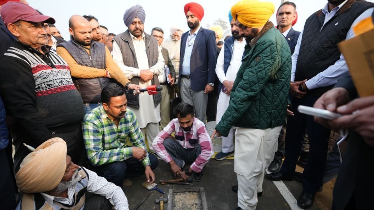 Bhagwant Mann inspected three roads