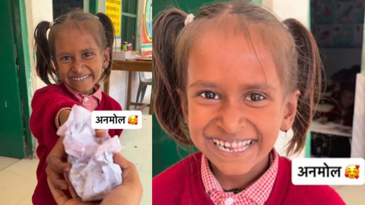 adorable video of little student: Photo: Divya/Instagram)