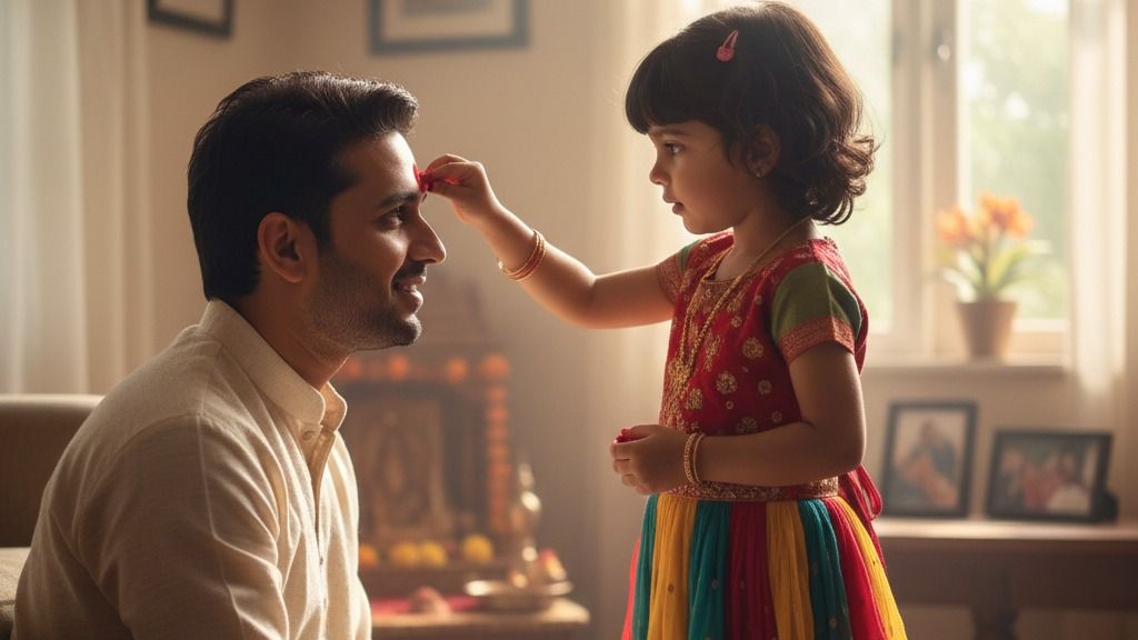 बेटियों का पिता को तिलक लगाना शुभ या अशुभ 