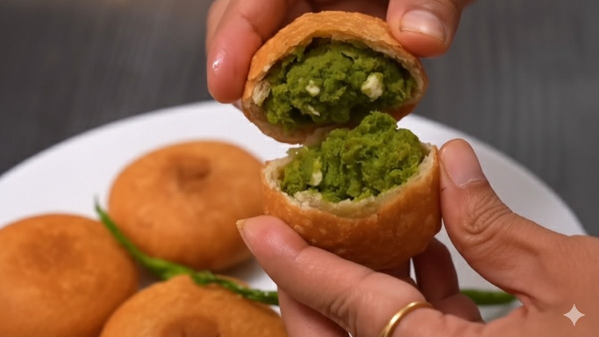 Hari Matar ki Kachori