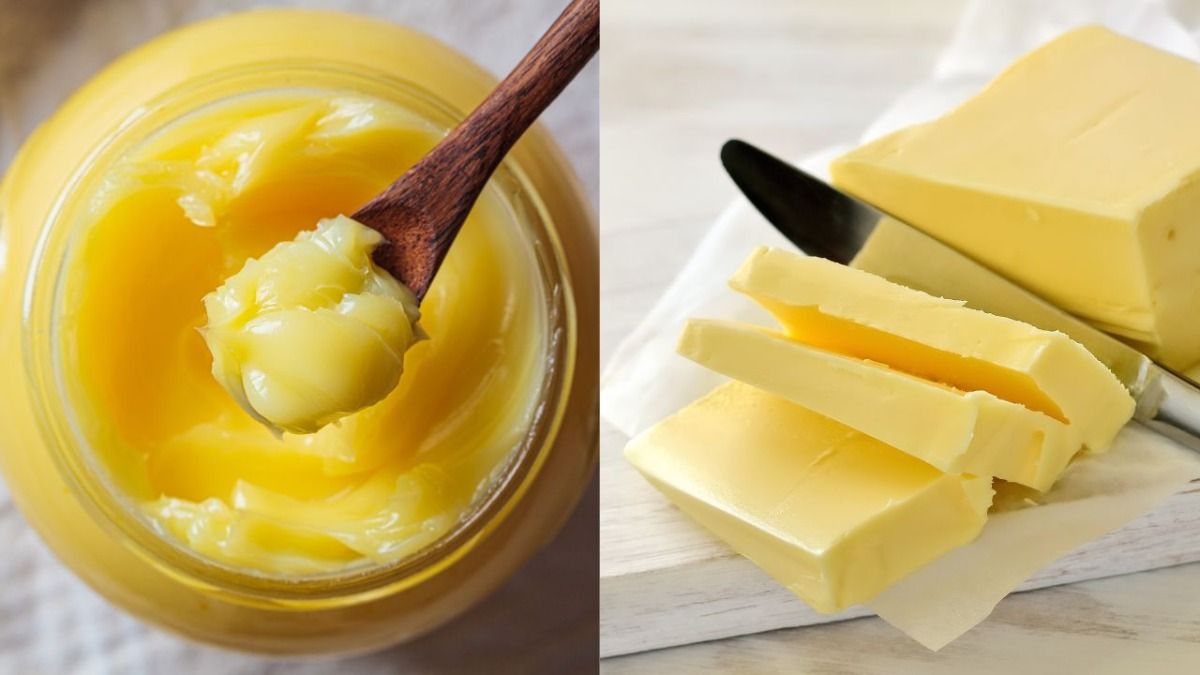 घी और मक्खन दोनों में ज्यादा क्या बेहतर
