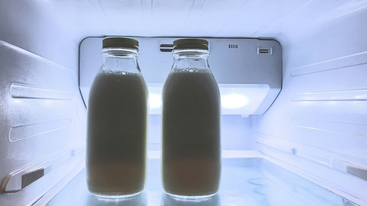 Milk in fridge