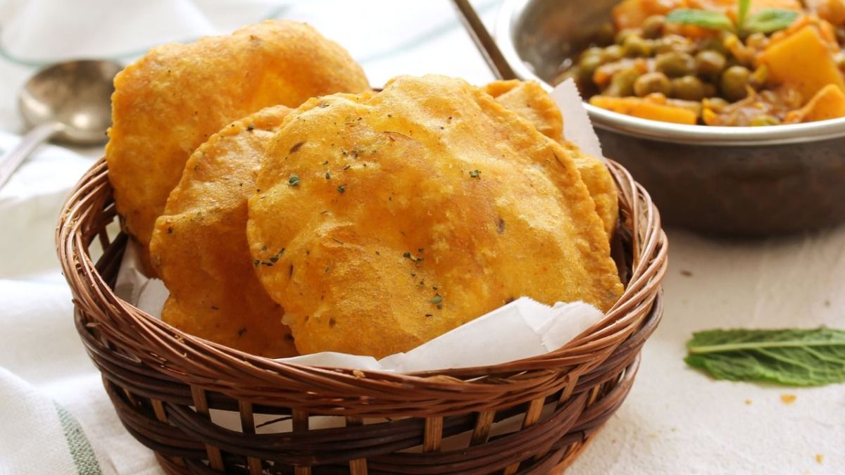 चावल-मूली की पूरी