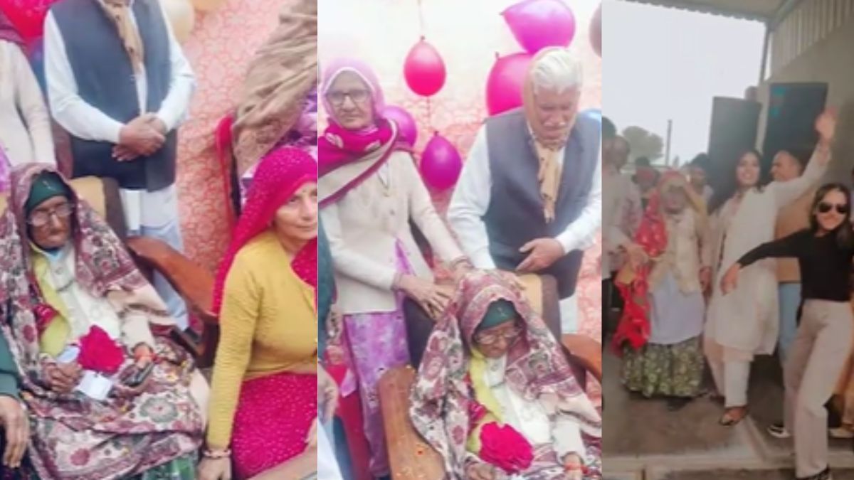 A 100 year old grandmother birthday