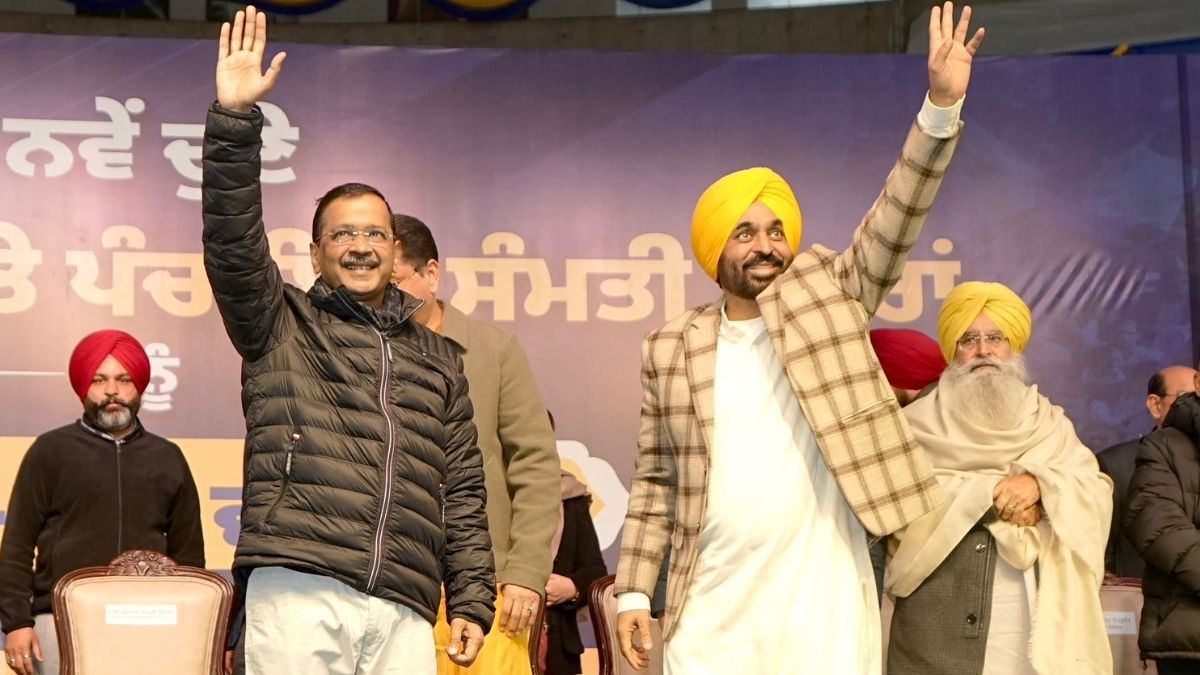Arvind Kejriwal and  Bhagwant Singh Mann