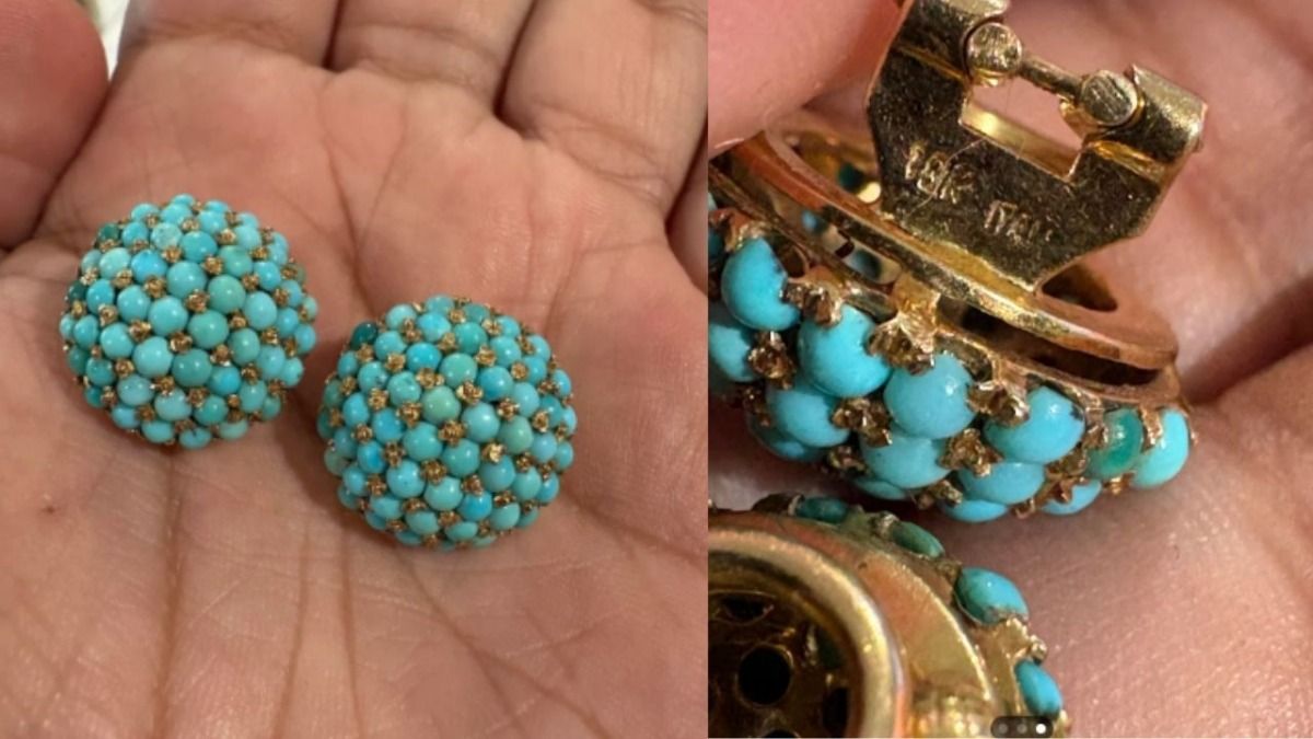 18kt gold earring price