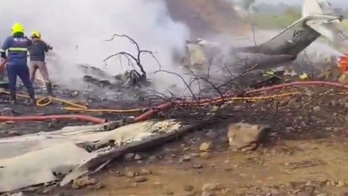 plane crash in baramati