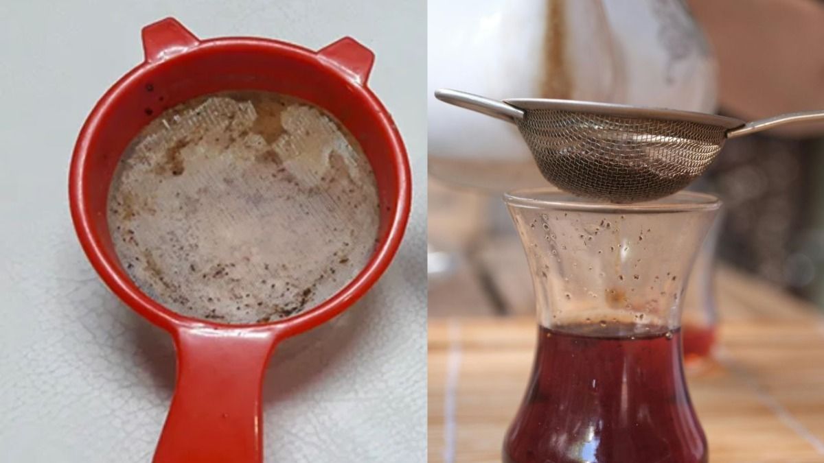 चाय की छलनी साफ करने का तरीका