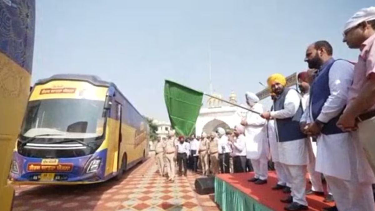 CM Bhagwant Singh Mann Flagged off the Buses.