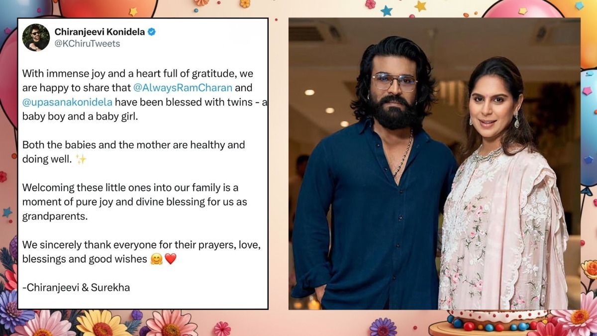 राम चरण और उपासना बने जुड़वा बच्चों के पेरेंट्स