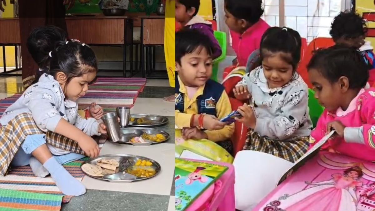 Chitrakoot DM daughter admission in anganwadi centre 