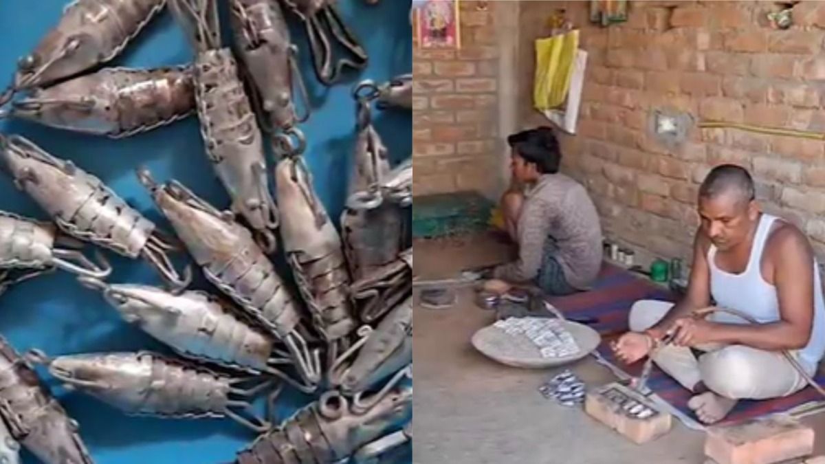 चांदी को गला, दबा और पीट कर मछली बनाई जाती है