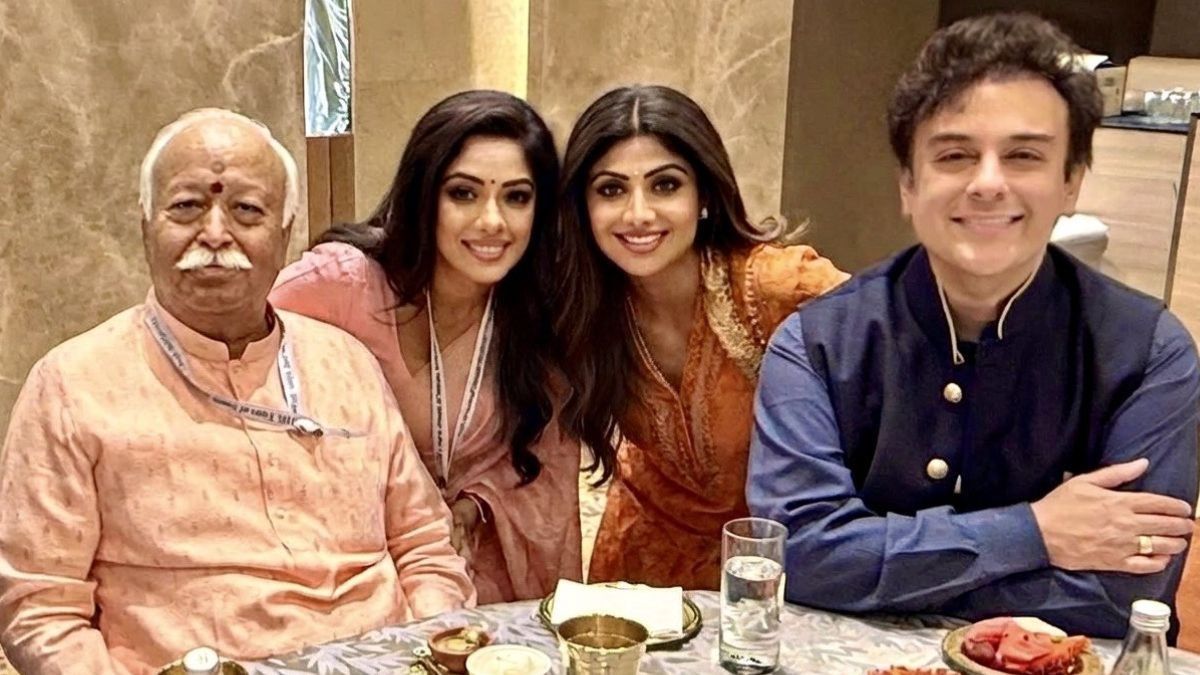 Mohan Bhagwat, Rupali Ganguly, Shilpa Shetty and Adnan Sami (Photo/X)