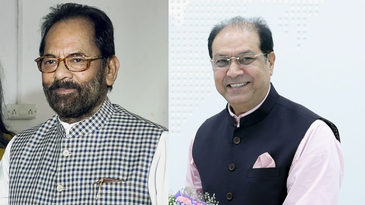 Mukhtar Abbas Naqvi and Mohsin Raza