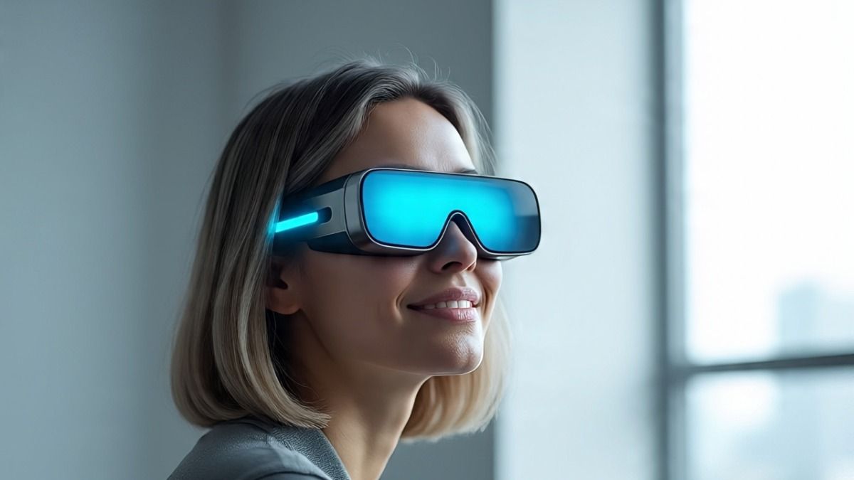 AI glasses For blind (AI generated images)