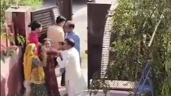 बुजुर्ग महिला से मारपीट का मामला 