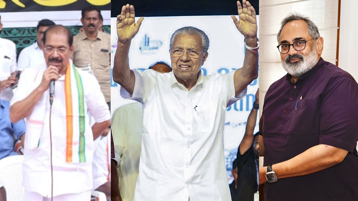 Sunny Joseph, Pinarayi Vijayan and Rajeev Chandrasekhar