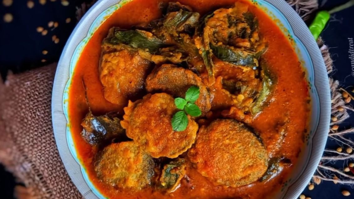 Arbi Leaf Curry Recipe