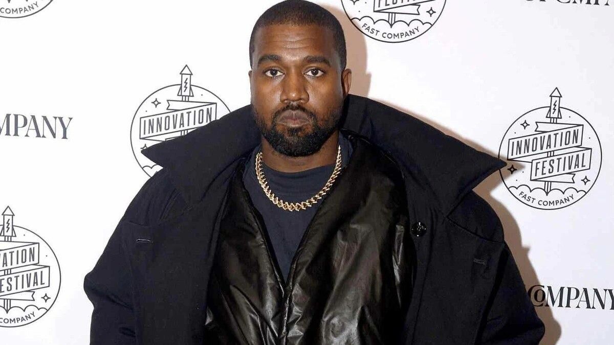 A photo of Kanye West.