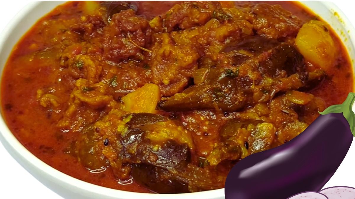 आलू, बैंगन, बड़ी की सब्जी