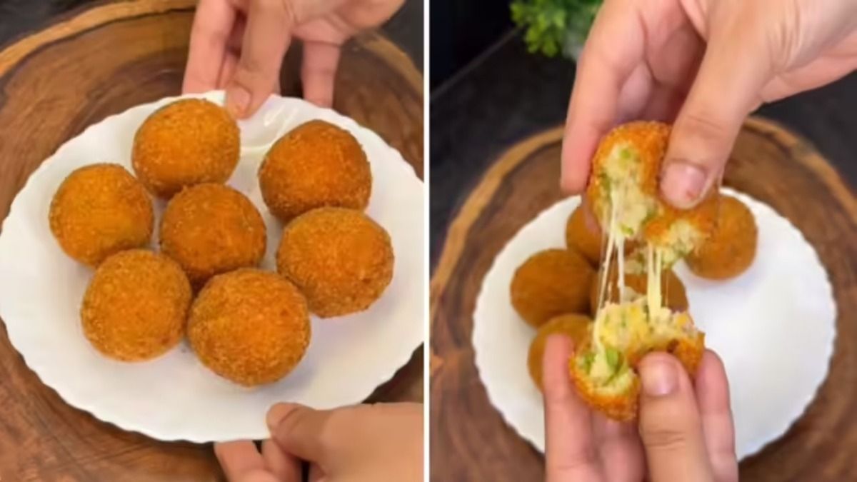 Crispy Cheesy Potato Bites From Leftover Rice