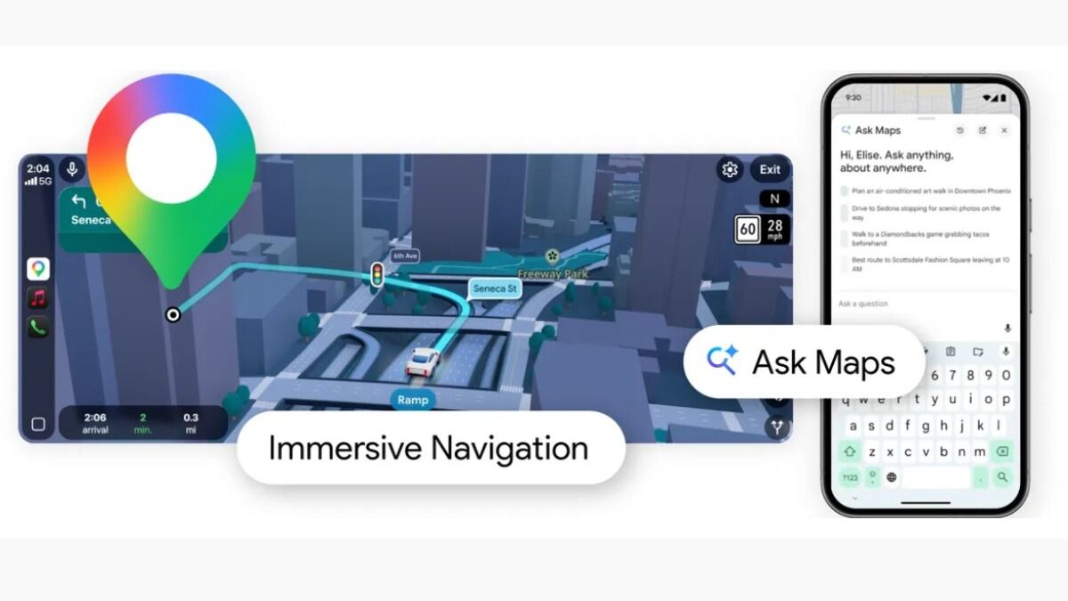 Google Maps gets new AI features.