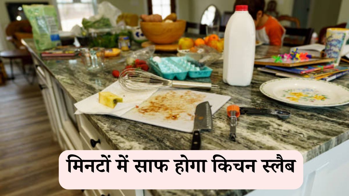 how to clean kitchen slab