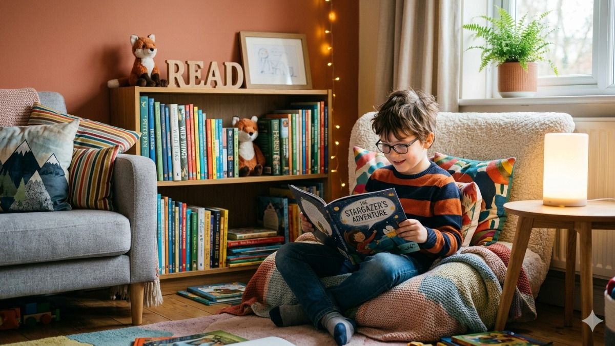 Child Reading Book (AI Generated Image)