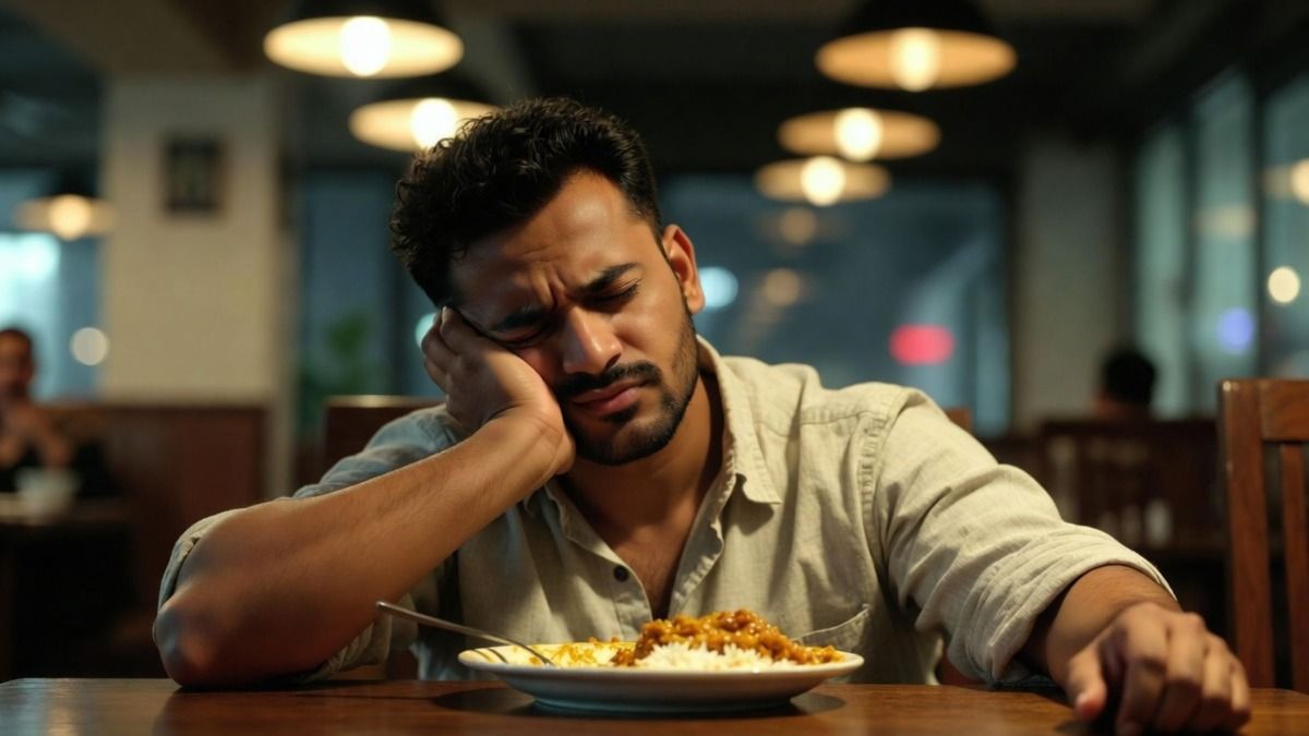 Feel sleepy immediately after meal