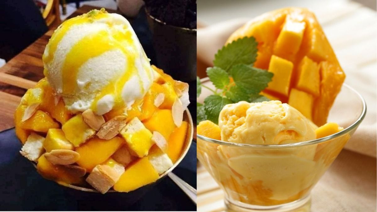 Mango malai icecream