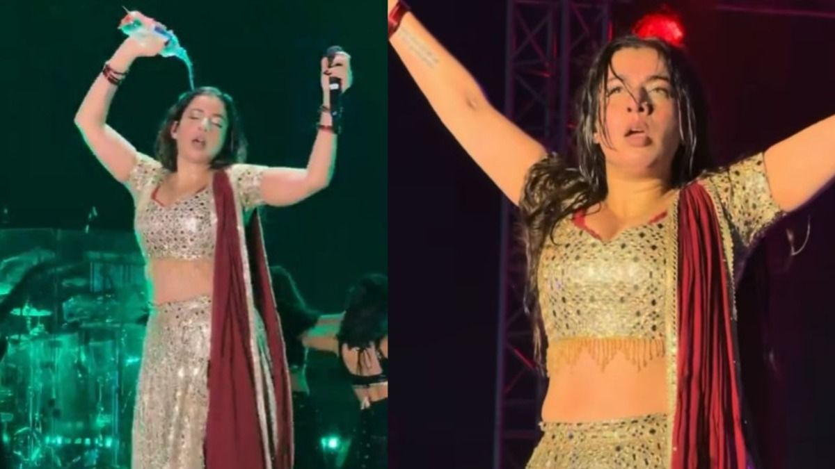 Dhurandhar's Jasmine Sandlas pours water on herself at concert, sparks lip-sync row