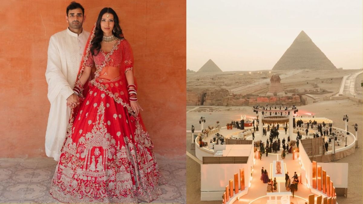 Indian couple get married at Pyramid of Giza (Image source: @namanverma/Instagram)