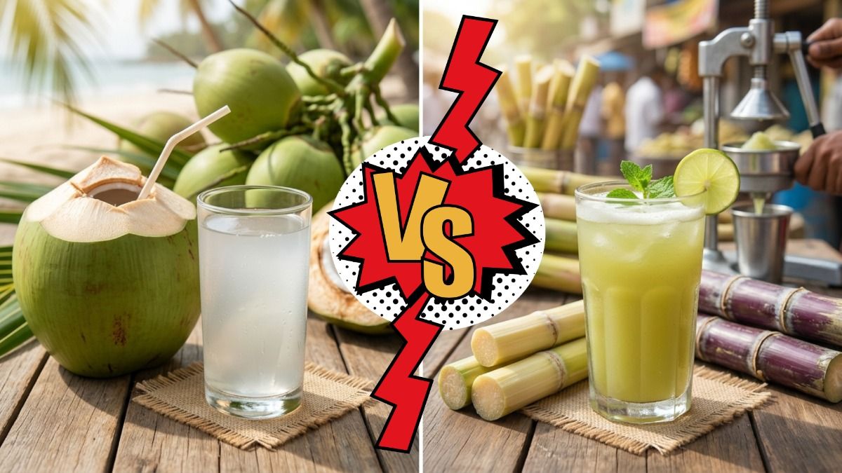 Coconut water Vs Sugarcane juice
