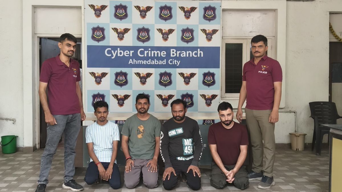  Ahmedabad Police Cyber Crime Branch arrested four men