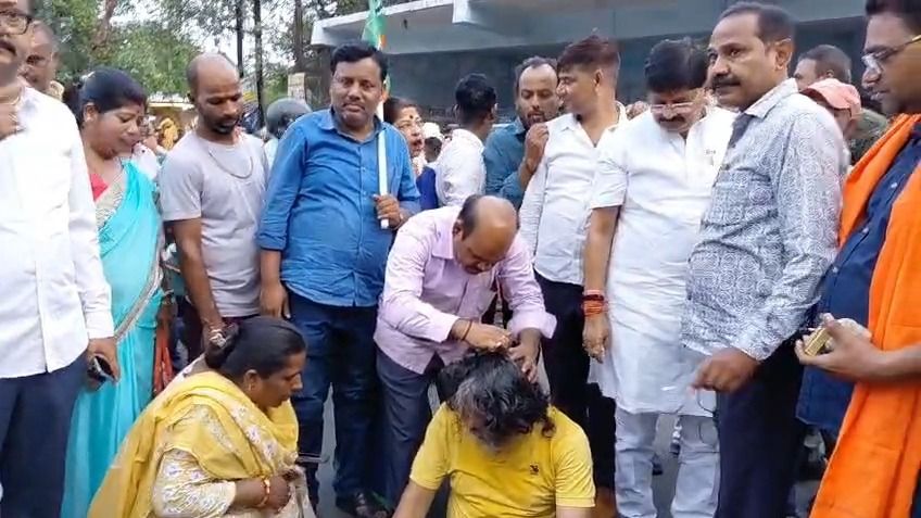 धनबाद में भाजपा कार्यकर्ता का संकल्प