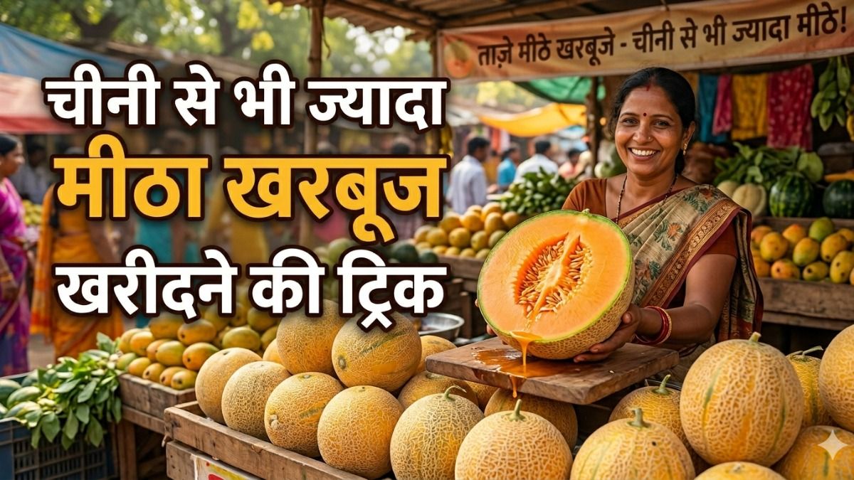मीठा खरबूज खरीदने की आसान ट्रिक