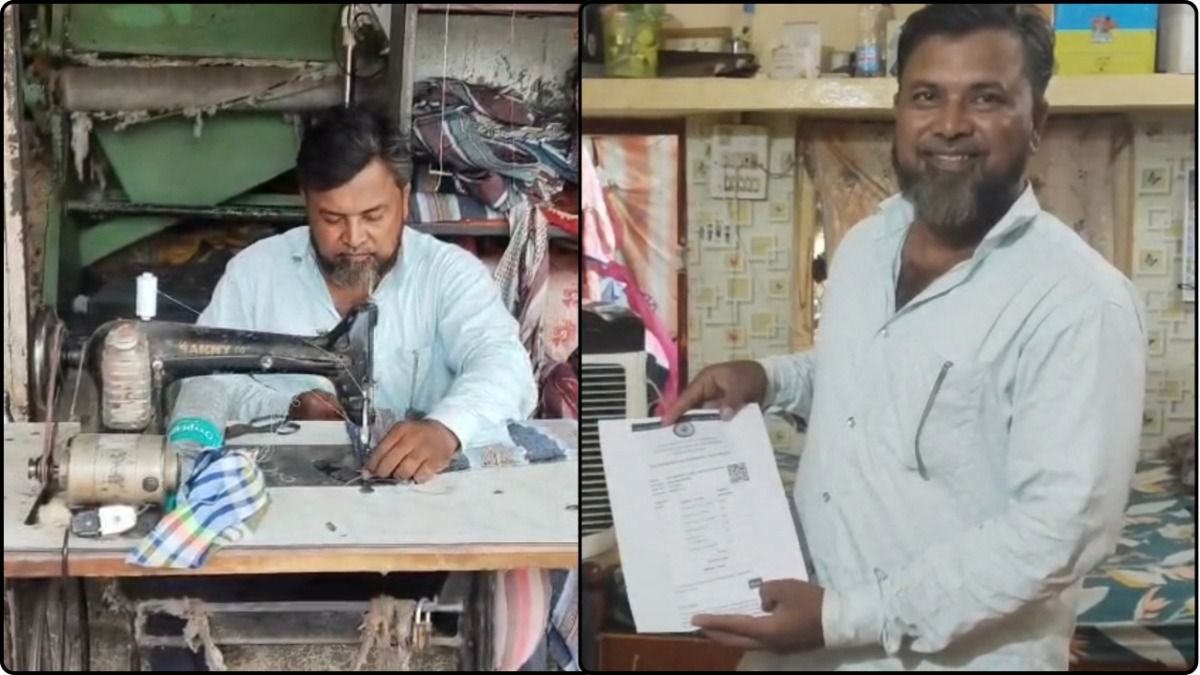 जमील अपना रिजल्ट दिखाते हुए