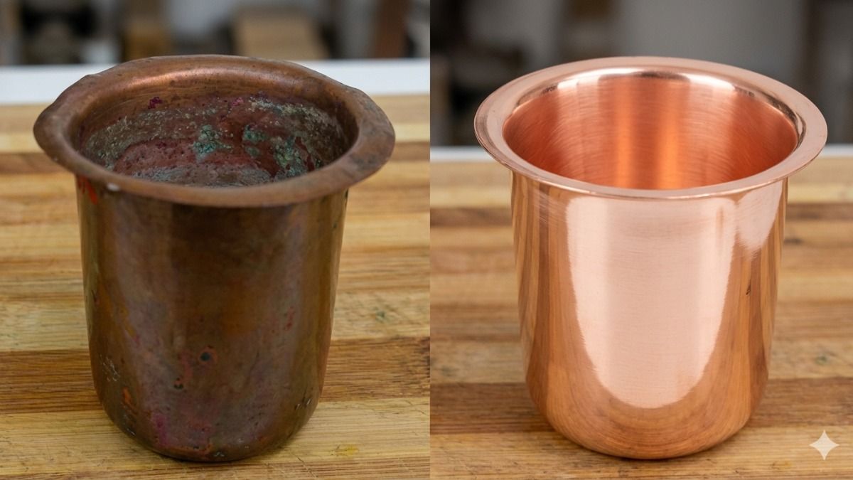 Copper Brass Utensils Cleaning 