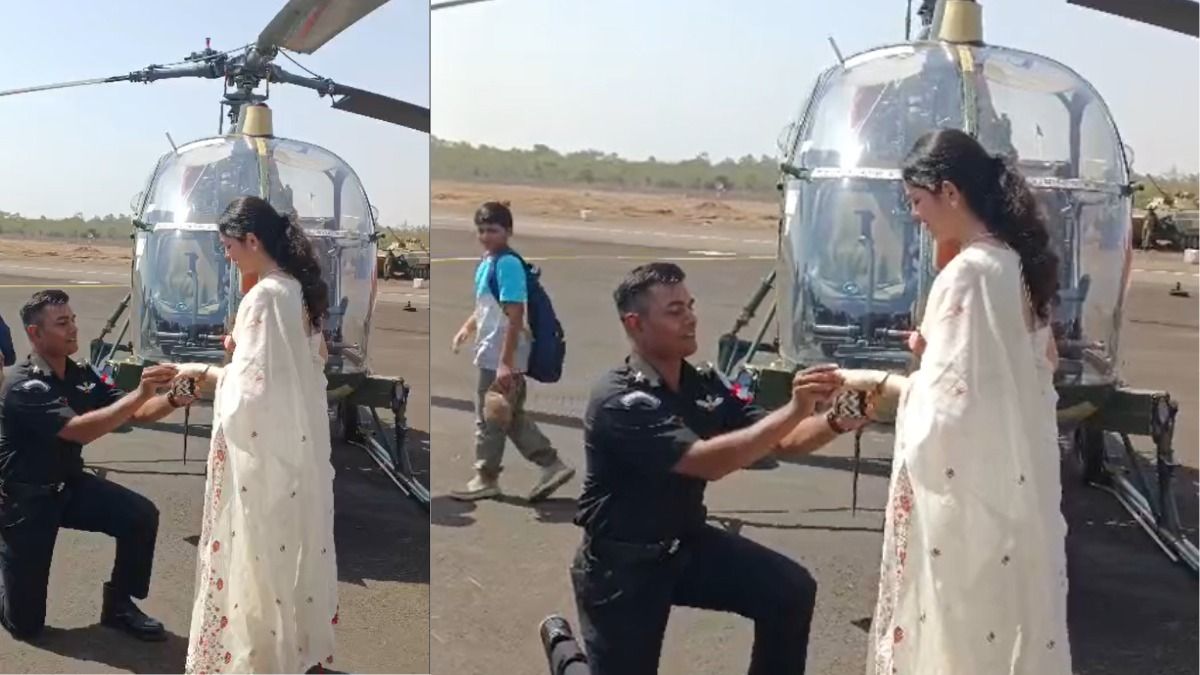 Army Pilot Proposes to Girlfriend
