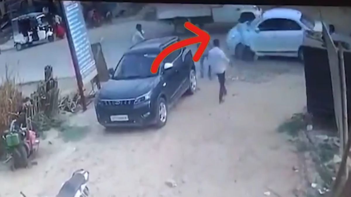 Woman Climbs Onto Husband’s Car