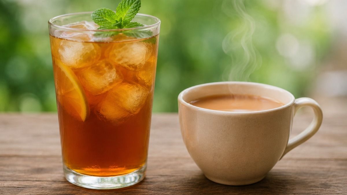 Iced Tea vs hot milk tea