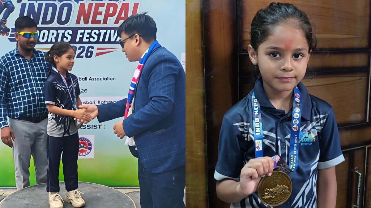 7 वर्षीय अनुशी सिरोही ने अंतरराष्ट्रीय स्तर पर स्केटिंग में जिता गोल्ड