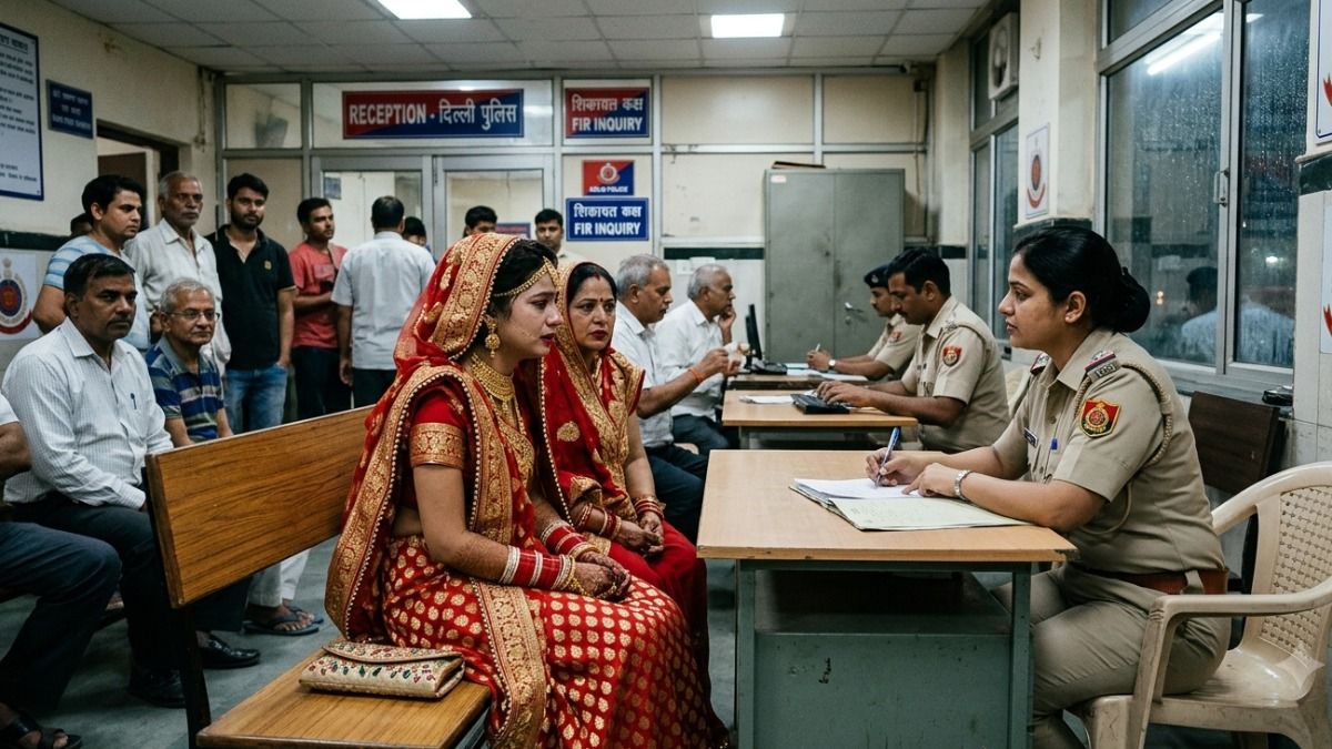  Bride Alleges Husband Pushed Her Down Hotel Stairs: AI Image