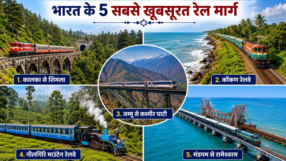 India’s most beautiful railway routes