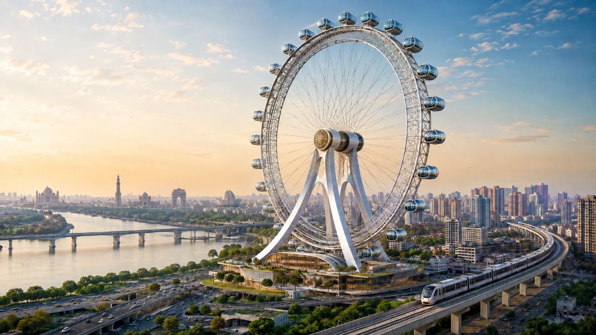 Delhi to get its own Eye: DDA plans 35-metre observation wheel in Mayur Vihar: Report (AI Generated Image)