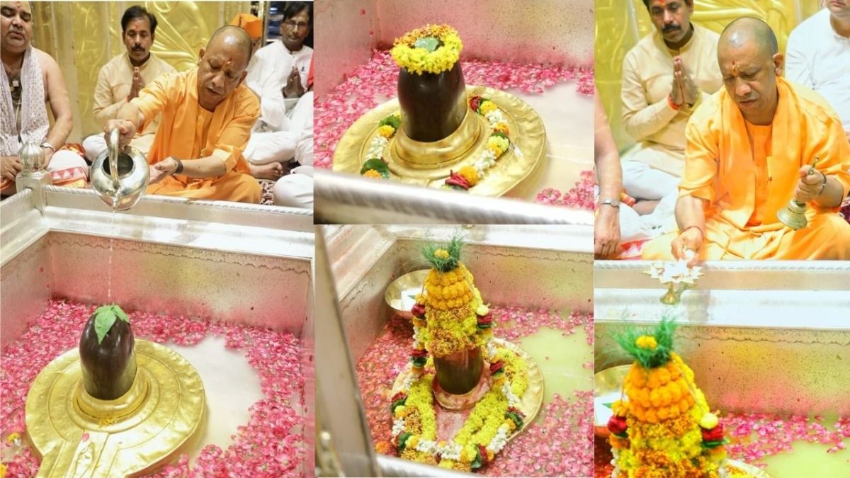 CM Yogi Offering Prayers at Kashi Vishwanath Dham