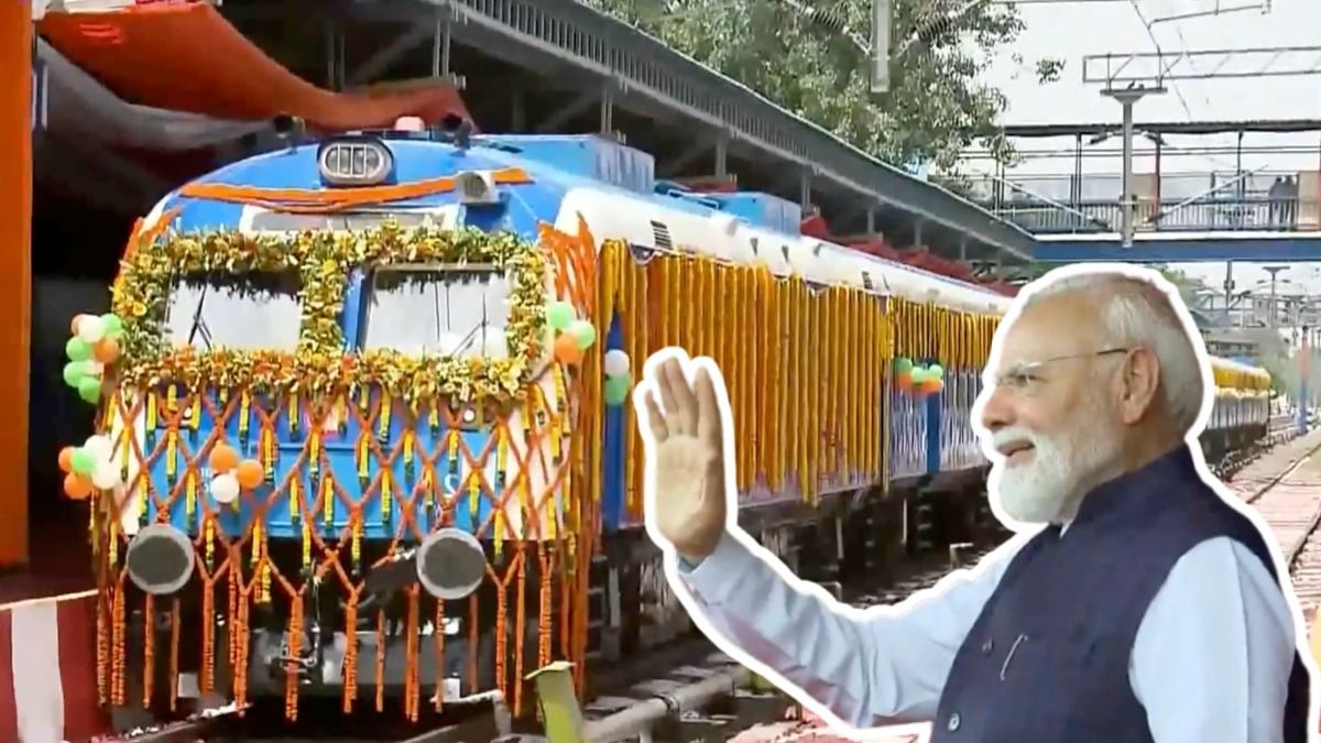 पीएम मोदी ने देश की पहली हाइड्रोजन ट्रेन को हरी झंडी दिखाई (Photo: ITG)