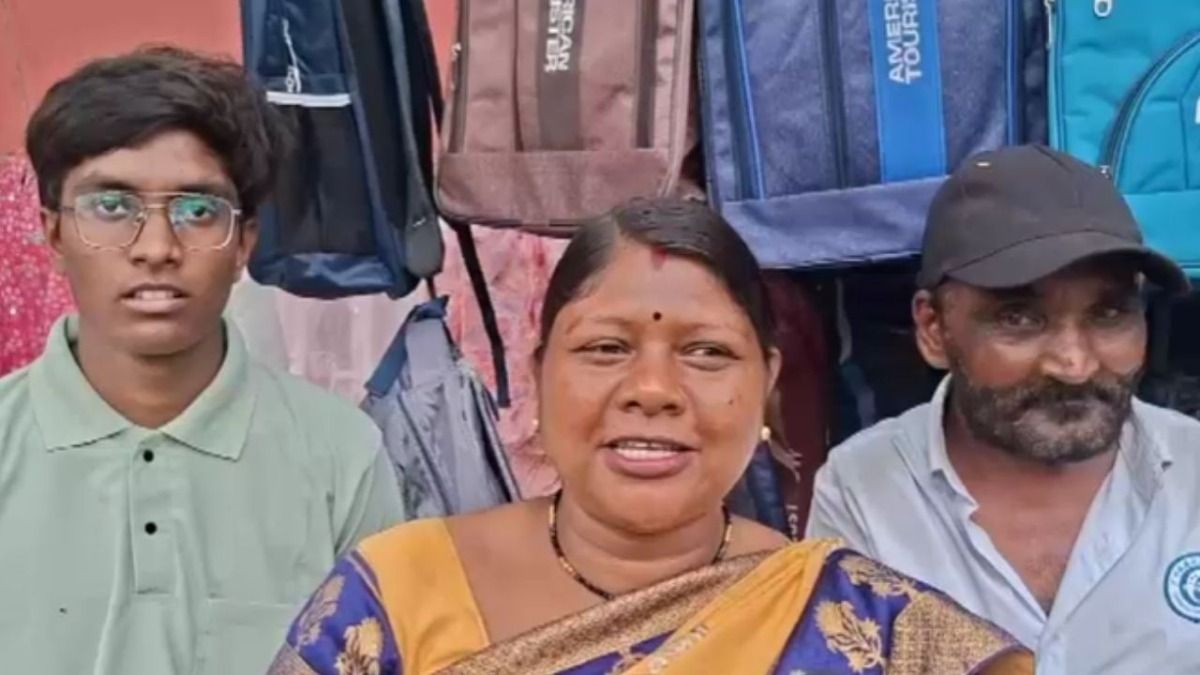 Om Chouksey with his Parents